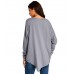 Women Long Sleeve Crewneck Loose Pullover Tunic Shirts